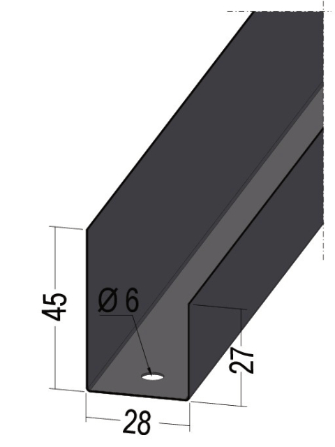 U-Anschlussprofil C3 sehr hoch|C4 hoch|C5 mittel
