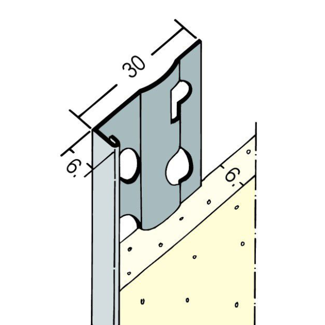 Abschlussprofil für den Innen- und Außenputz 9123