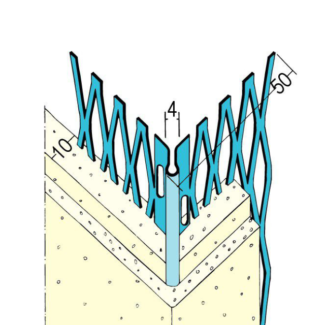 Kantenprofil für den Innen- und Außenputz 1085Z