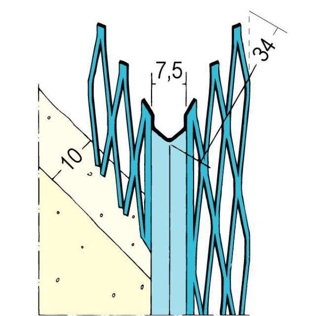 Kantenprofil für den Innenputz 1007Z