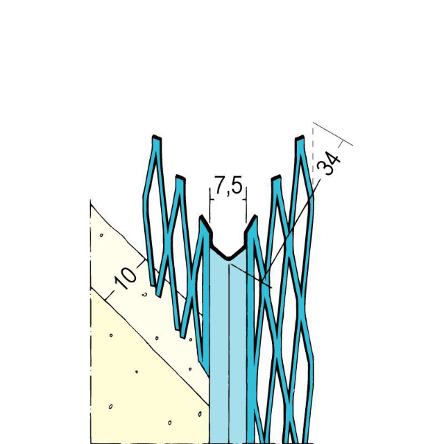 Kantenprofil für den Innenputz 1007