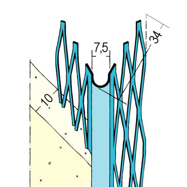 Kantenprofil für den Innenputz 1005