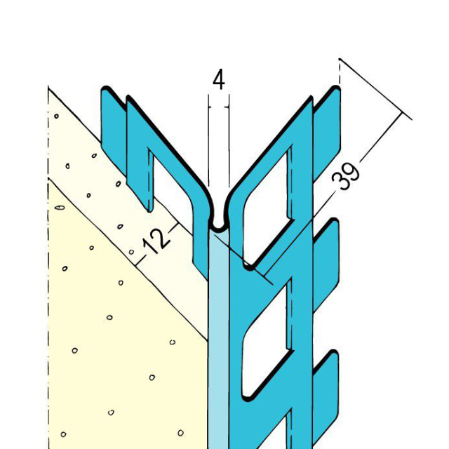 Kantenprofil für den Innen- und Außenputz 1012Z