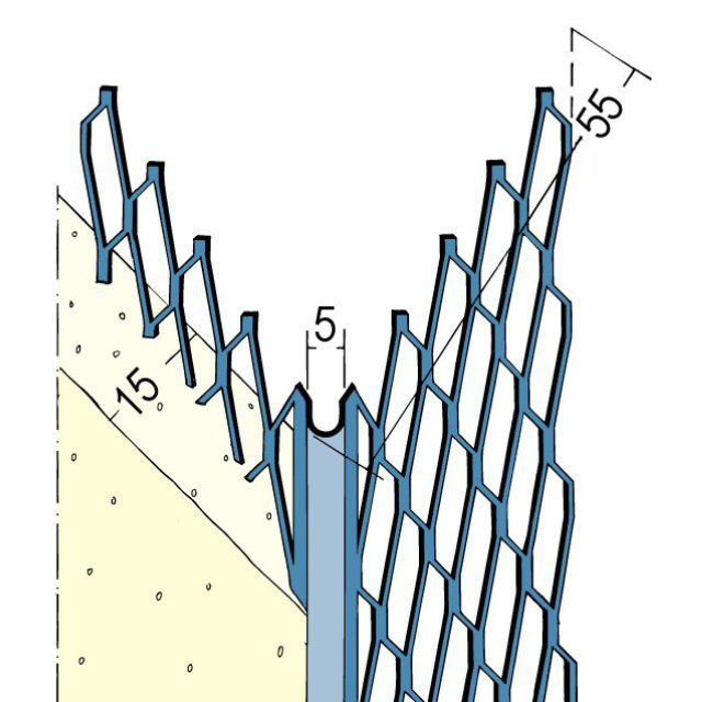 Kantenprofil für den Innen- und Außenputz 7478