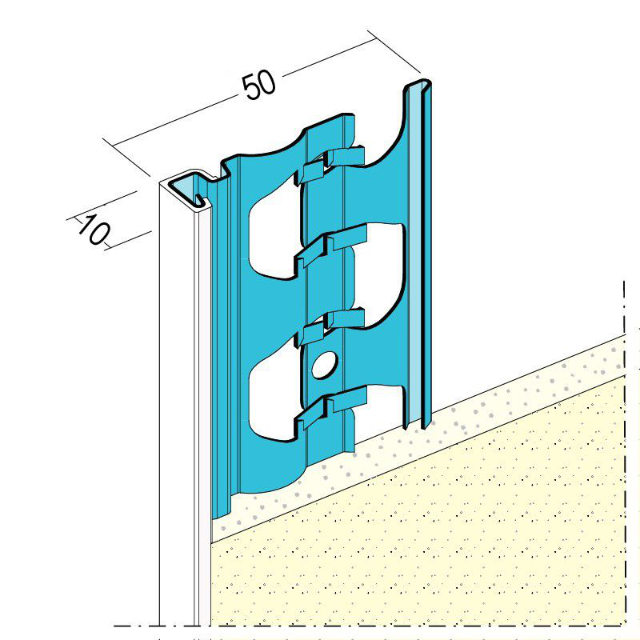 Abschlussprofil für den Außenputz 1224