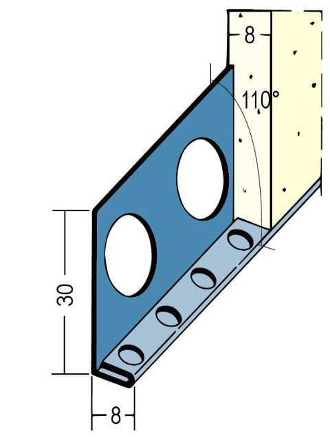 Sockelprofil für den Innen- und Außenputz 2184