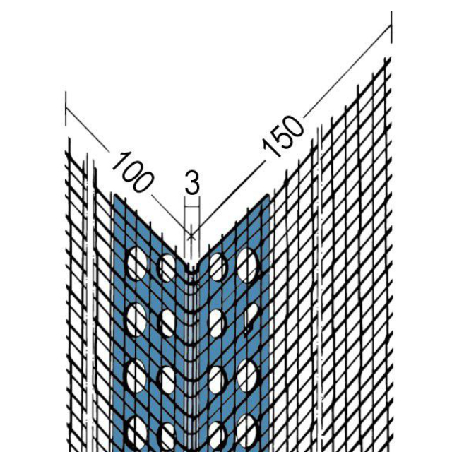 Gewebeeckwinkel für Wärmedämmung 9075