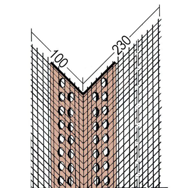 Gewebeeckwinkel für Wärmedämmung 37968