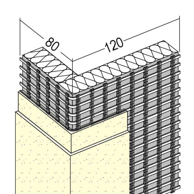 Panzergewebewinkel für Wärmedämmung 1092