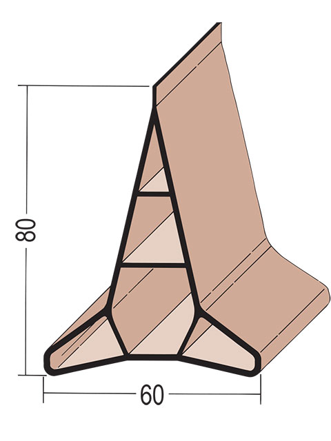 Scheinfugenprofil Beton PVC 3908