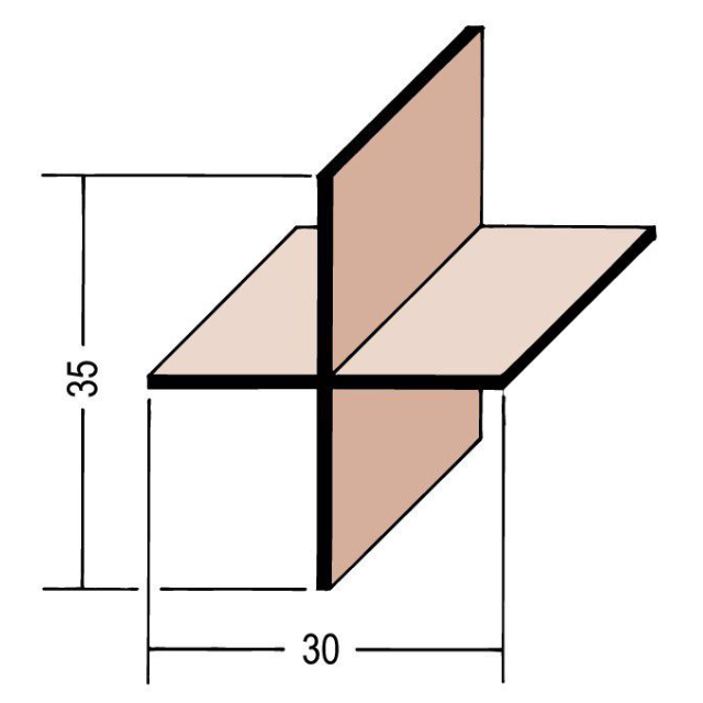 Scheinfugenprofil Estrich PVC 3915