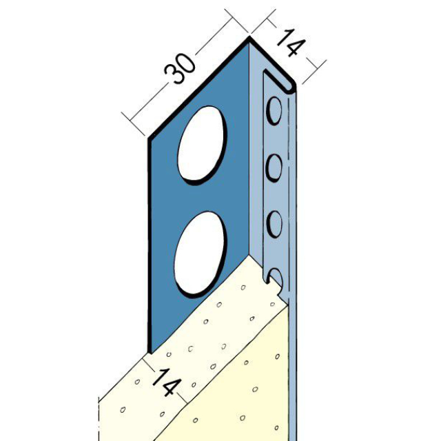 Abschlussprofil für den Innen- und Außenputz 2231