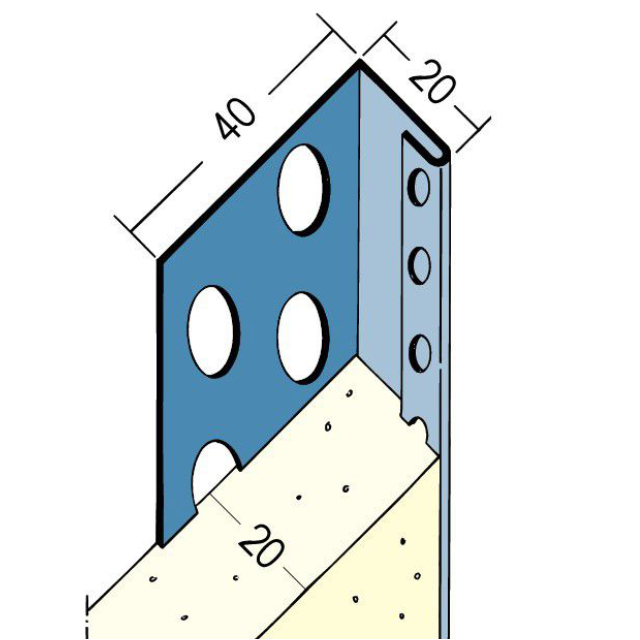 Abschlussprofil für den Innen- und Außenputz 2233