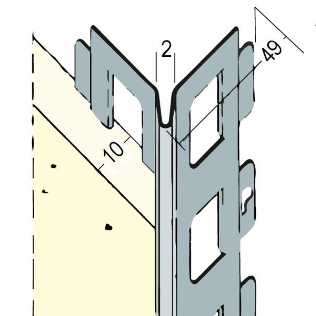 Kantenprofil für den Innen- und Außenputz 91081