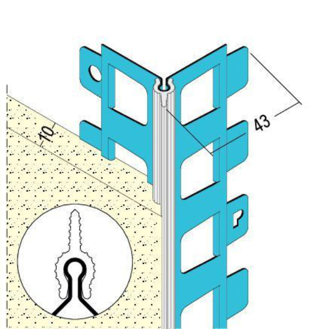 Kantenprofil für den Außenputz 1821