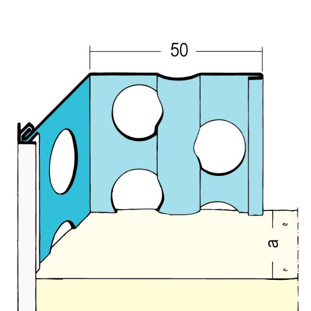 Kantenprofil für den Außenputz 1061/1080/1062