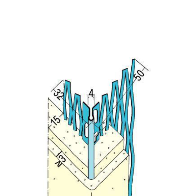 Kantenprofil für den Innen- und Außenputz 1039Z