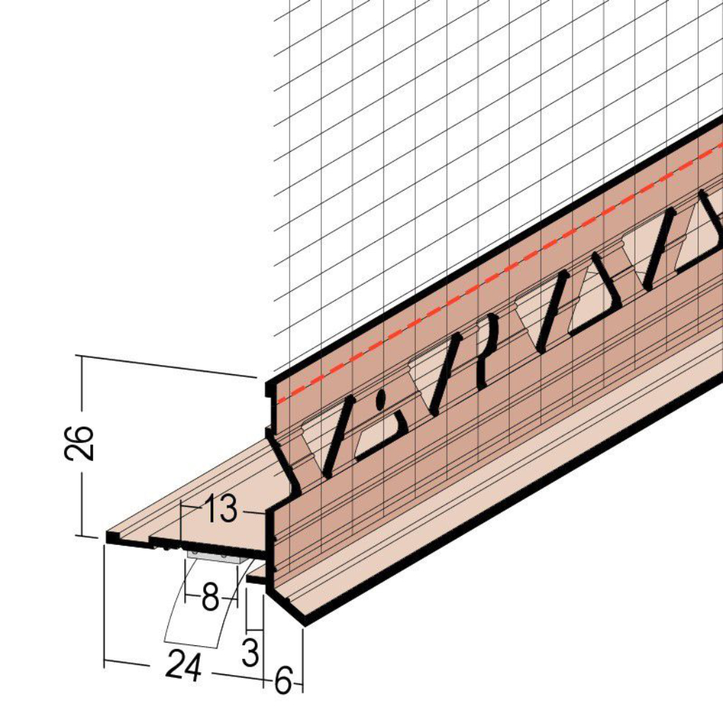 Sockelprofil für WDV-Systeme 37964