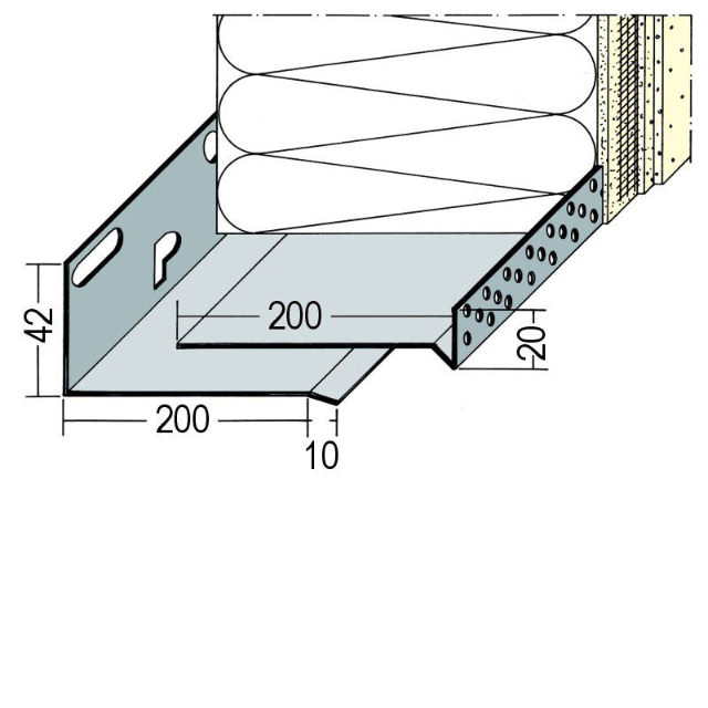 Sockeltrogprofil für WDV-Systeme 9141