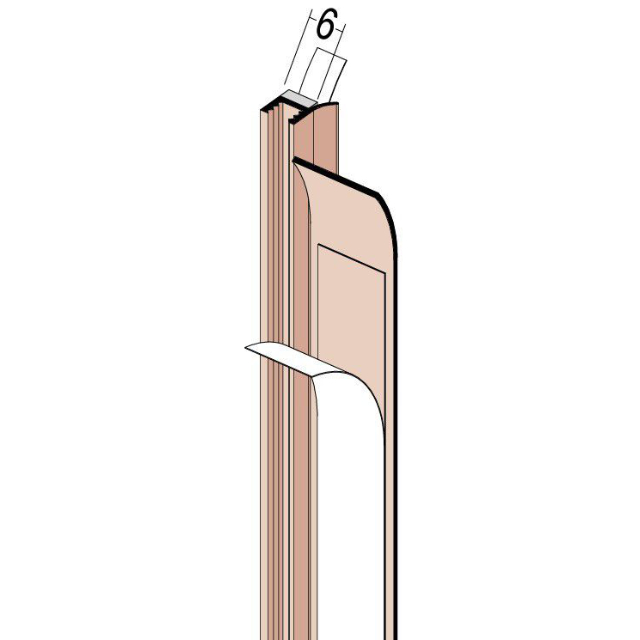 Anputzleiste mit Schutzlippe für den Innenputz 37111