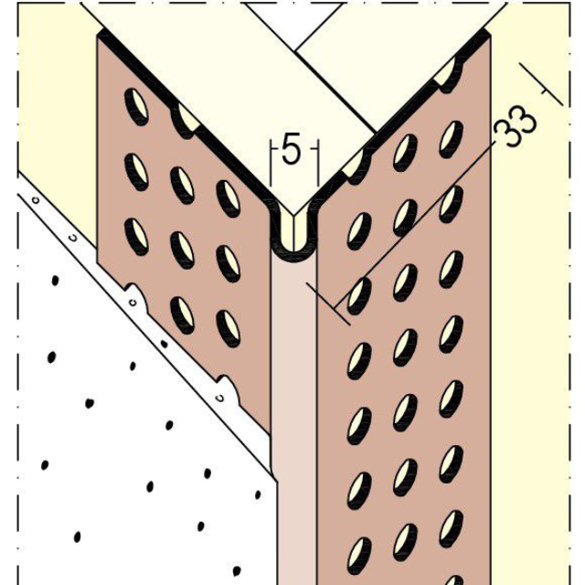 Kantenprofil für den Trockenbau 3763