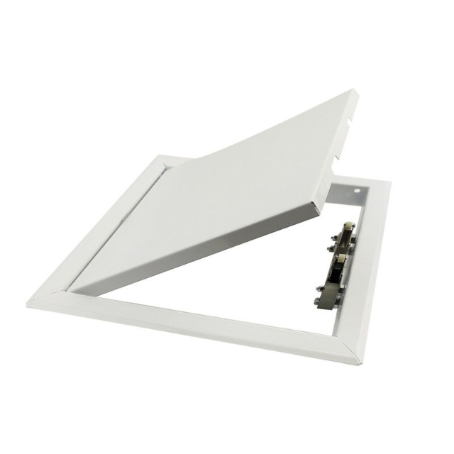 Revisionsklappe aus lackiertem Stahl mit Schnappverschluss