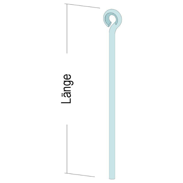 Abhängedraht mit Öse