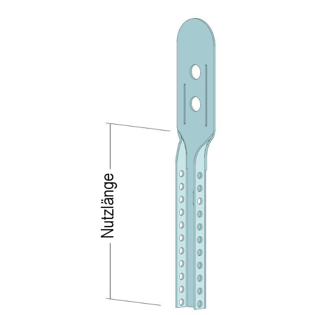 Noniusoberteil durchgehend