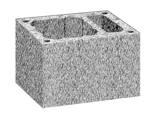 Installations-/Luftzug-Mantelstein Ø 18-20