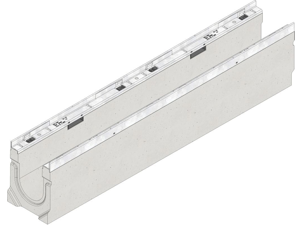 FASERFIX® KS 100 mit Sohlengefälle 0,6%, bis Klasse F 900