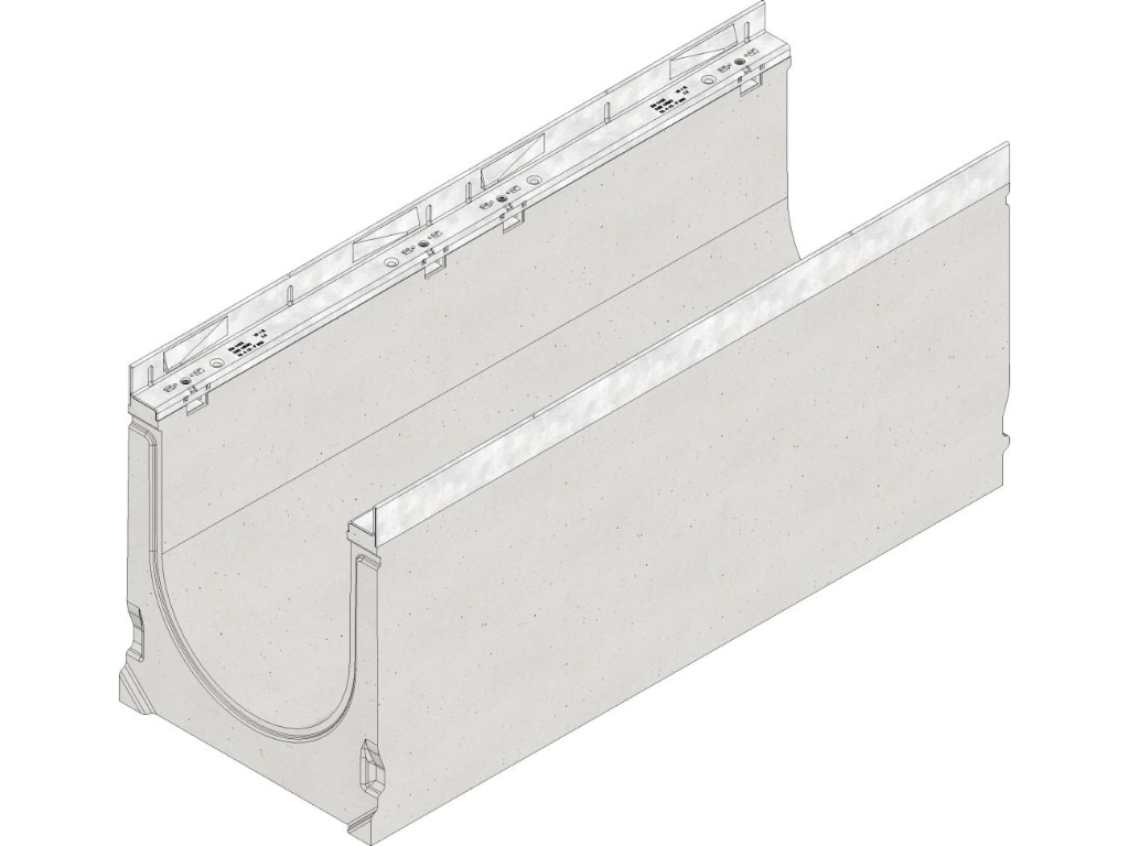 FASERFIX®SUPER 300, mit verzinkten Zargen, mit Sohlengefälle 0,5% bis Klasse F 900