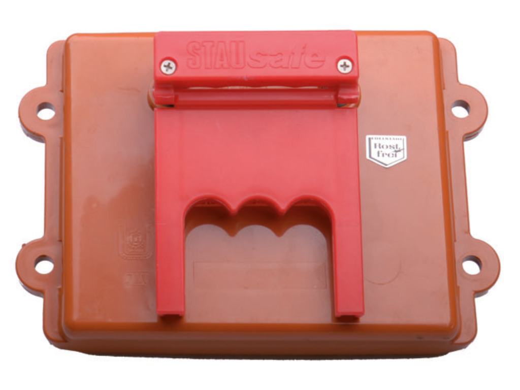 Gehäusedeckel mit Handabsperrung