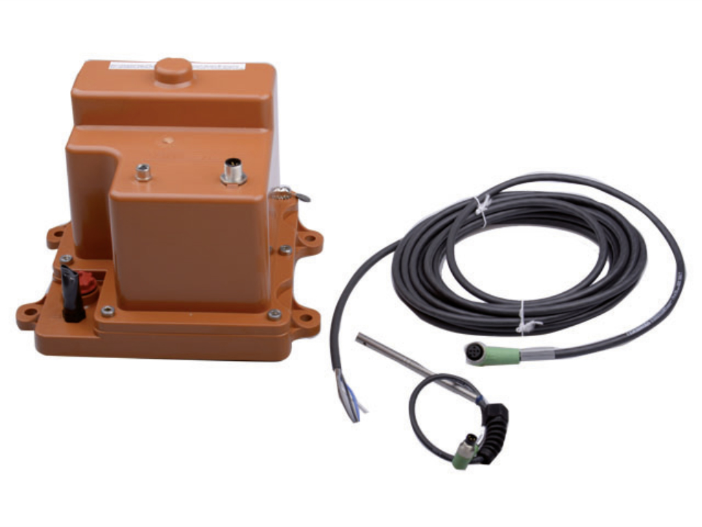 Gehäusedeckel mit Stellmotor und Sensor