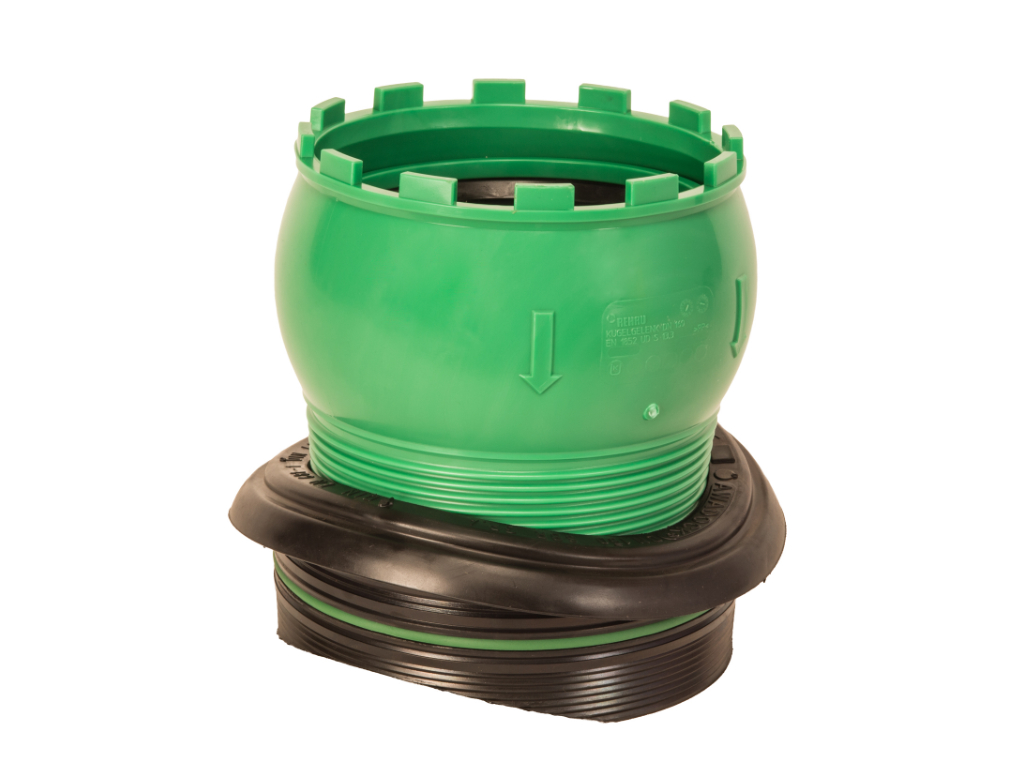 KG200 - an STEINZEUGROHRE, mit KUGELGELENK