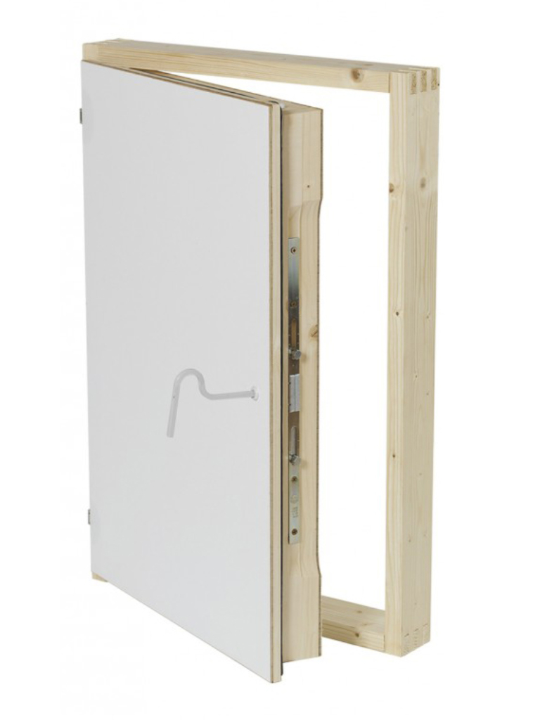 Inspektionstür aus Holz