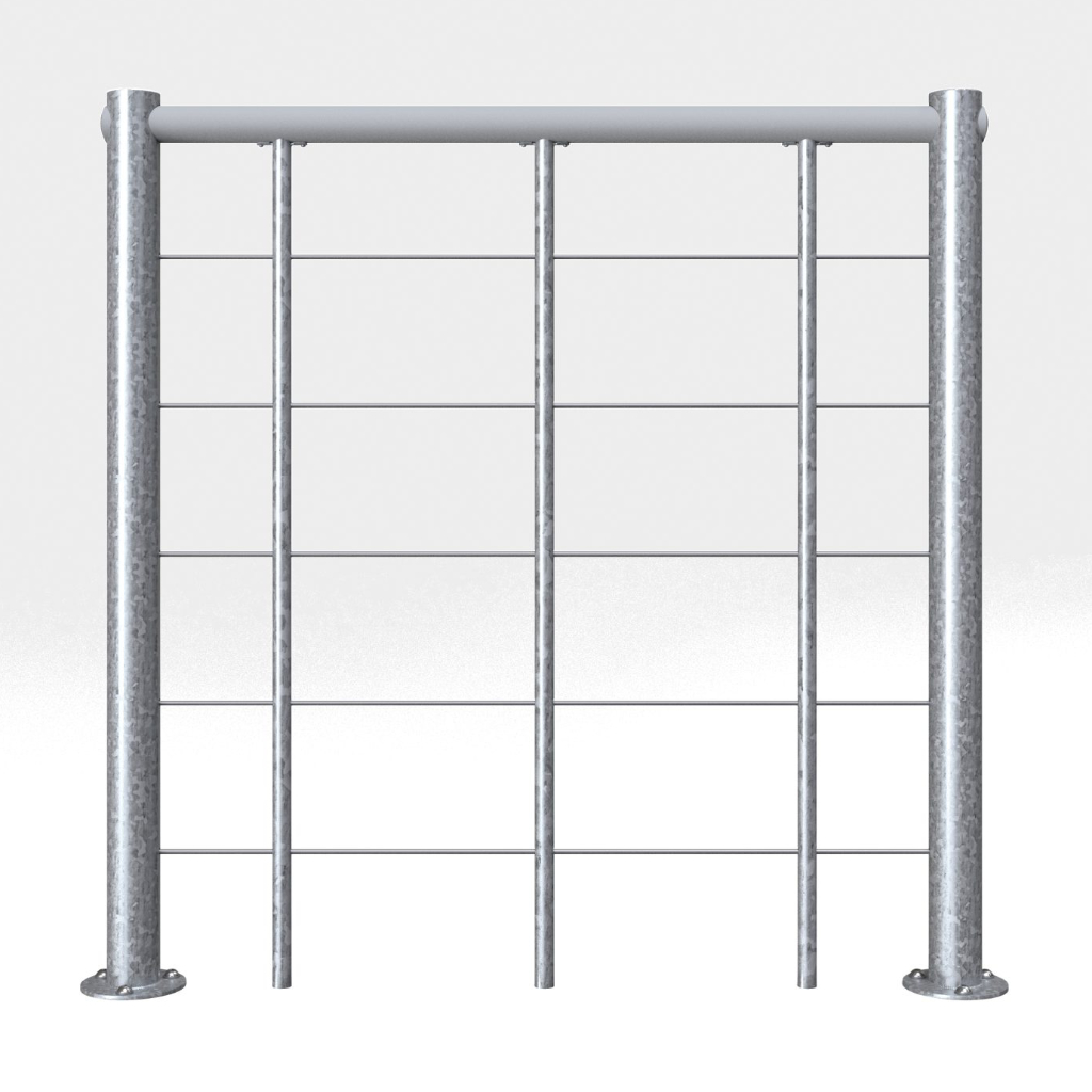 Brüstungsgeländer zu Spino Zink Smart