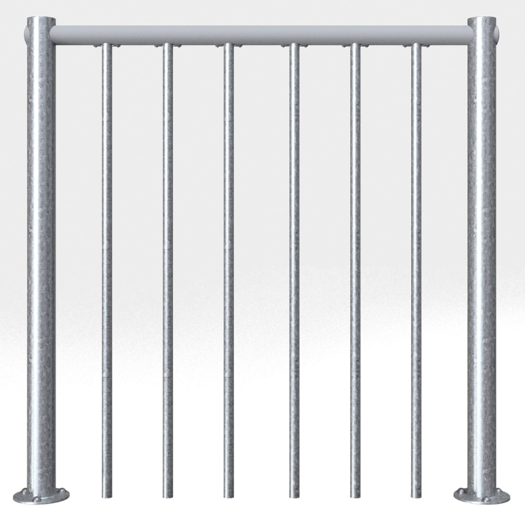 Brüstungsgeländer zu Rondo Zink Smart