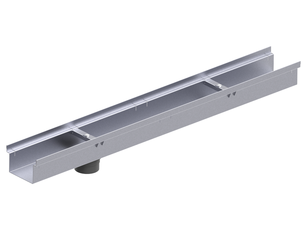 FA Ablaufteil geschlossen inkl. Schraubstutzen DN 75 Edelstahl RB 130