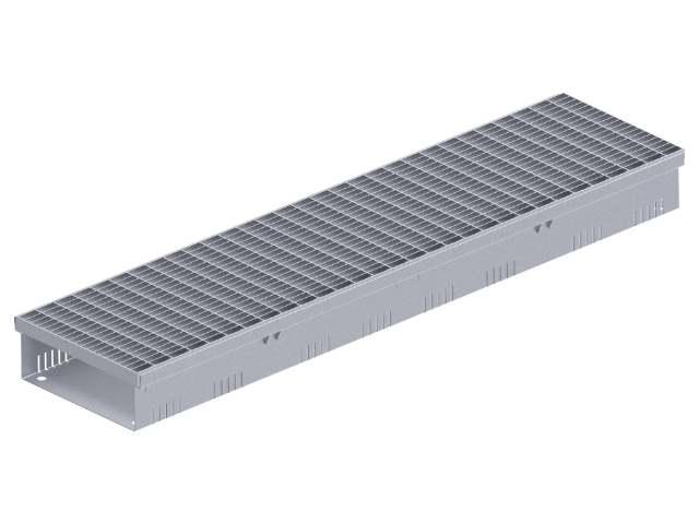FA Fassadenrinne verzinkt Rinnenkörper geschlossen – Materialstärke 1,00 mm RB250