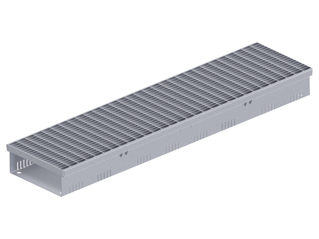 FA Fassadenrinne verzinkt Rinnenkörper geschlossen – Materialstärke 1,00 mm RB250