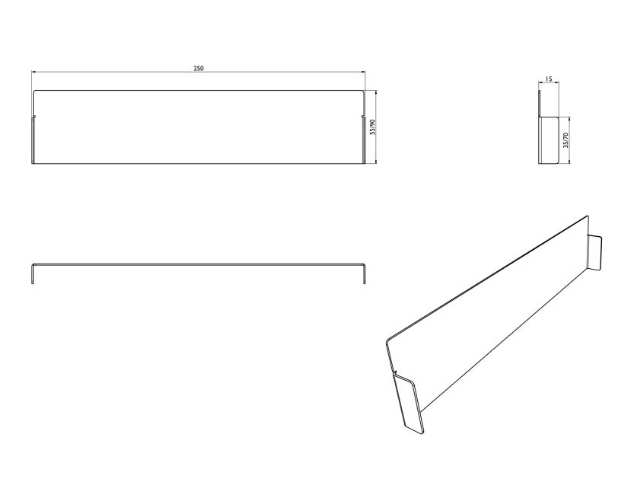 FA Stirnplatte Edelstahl RB 250
