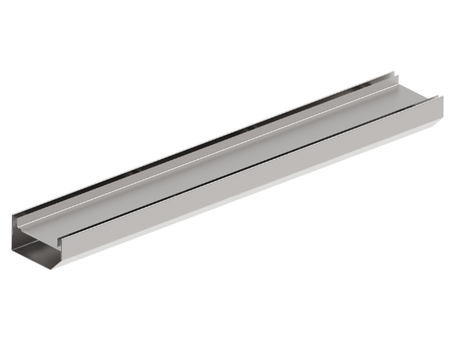 stone Terrassenrinne Rinnenkörper geschlossen - Materialstärke 1,5 mm RB 150