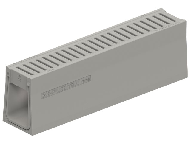 BG-FILCOTEN® one urban monolithische Rinnenkörper D 400 – ohne Gefälle NW 150