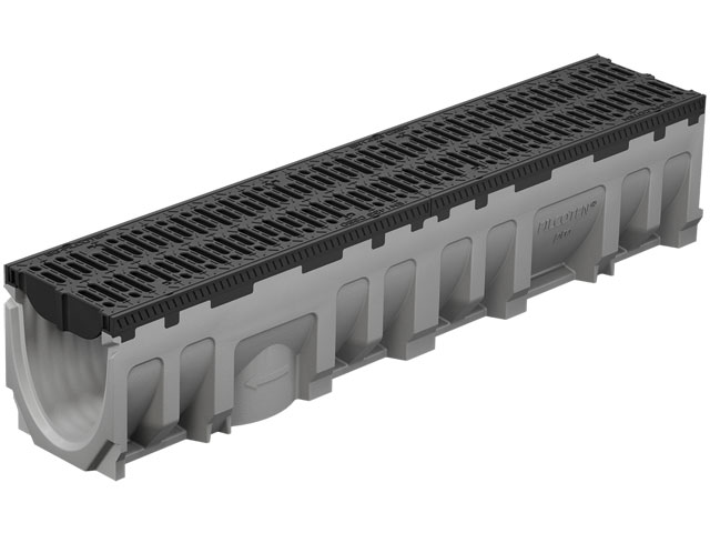 BG-FILCOTEN® pro Rinnenkörper mit Kunststoffzarge und Sicherheitsfalz NW 150