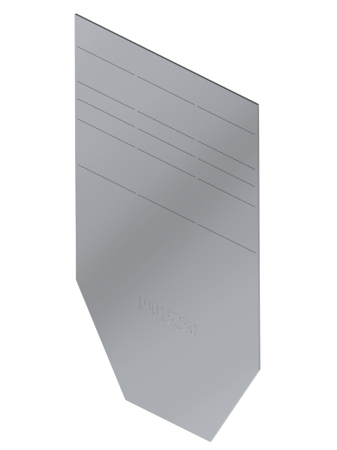 Stirnplatte Edelstahl für pro NW 150
