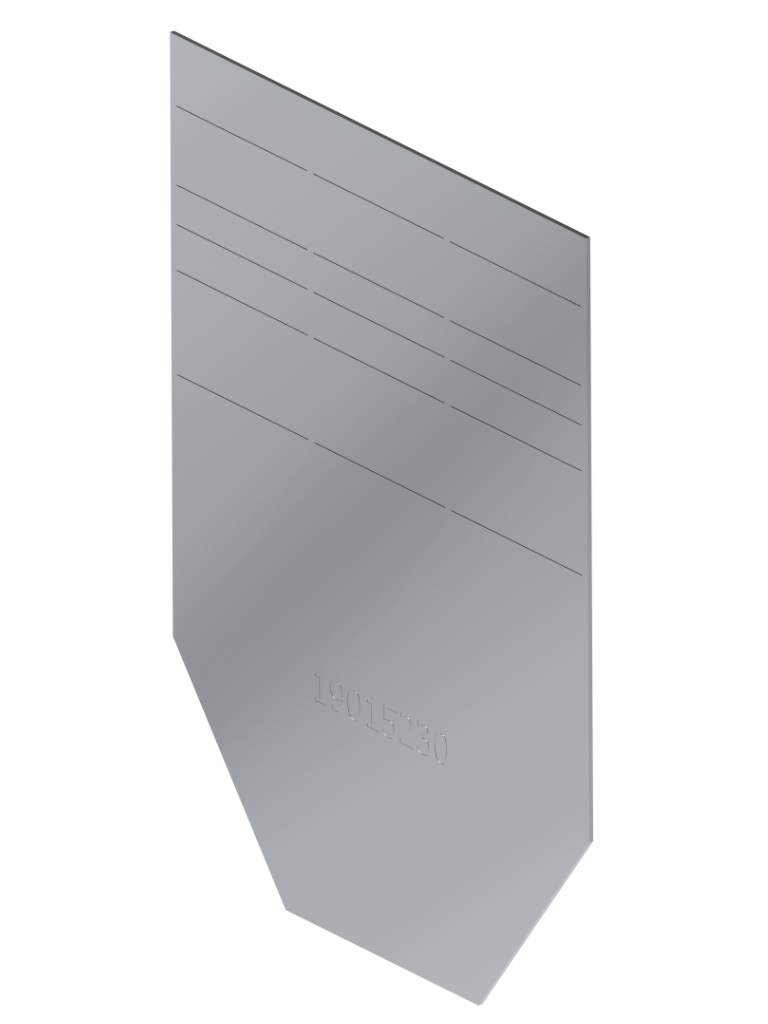 Stirnplatte Edelstahl für pro NW 150