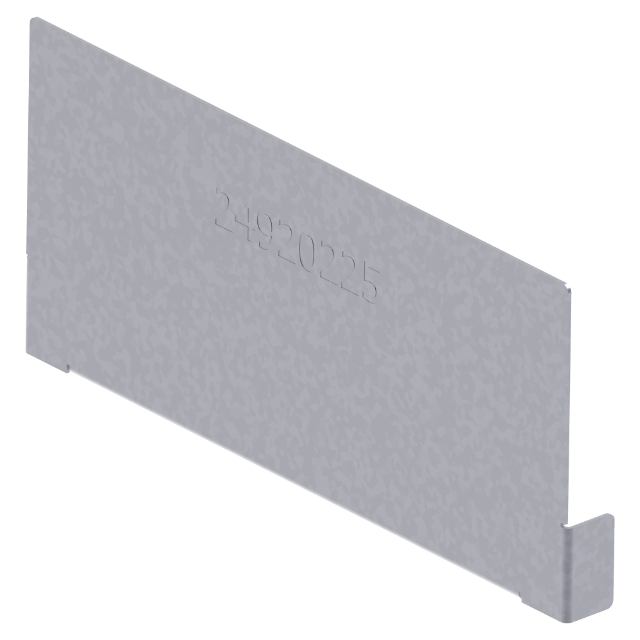 BG-FLEX glass, Stirnwand Edelstahl für RB200