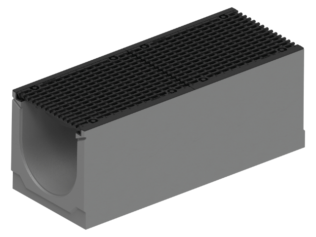 Schwerlastrinne SV mit Gusszarge und Sicherheitsfalz NW 300