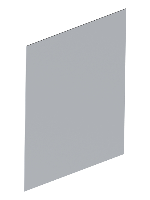 Stirn- bzw. Endplatte für Sicherheitsrinne NW 200