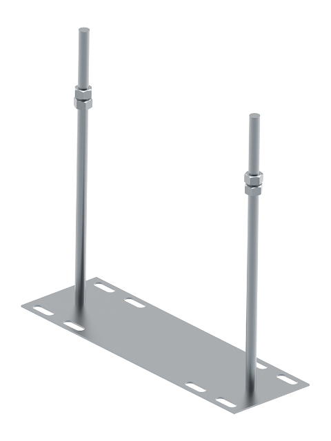 Einbaustütze Gr. 2, Unterteil inkl. Muttern